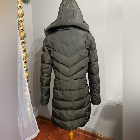 MICHAEL Michael Kors Olive Hooded Puffer Jacket women’s size medium - Picture 6 of 10